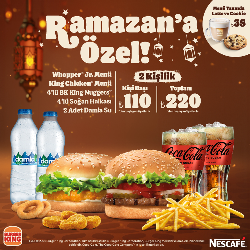 Burger King® Algida'lı Ramazan Menüsü