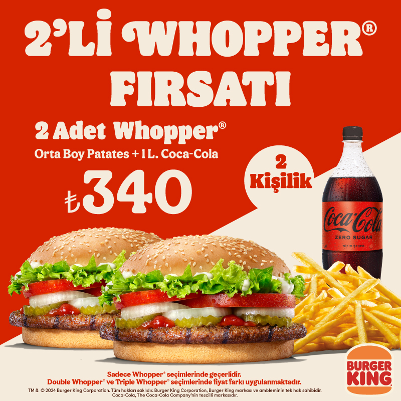 2’li Whopper® Fırsatı