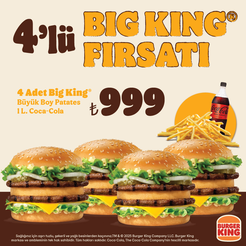 4’lü Big King Fırsatı