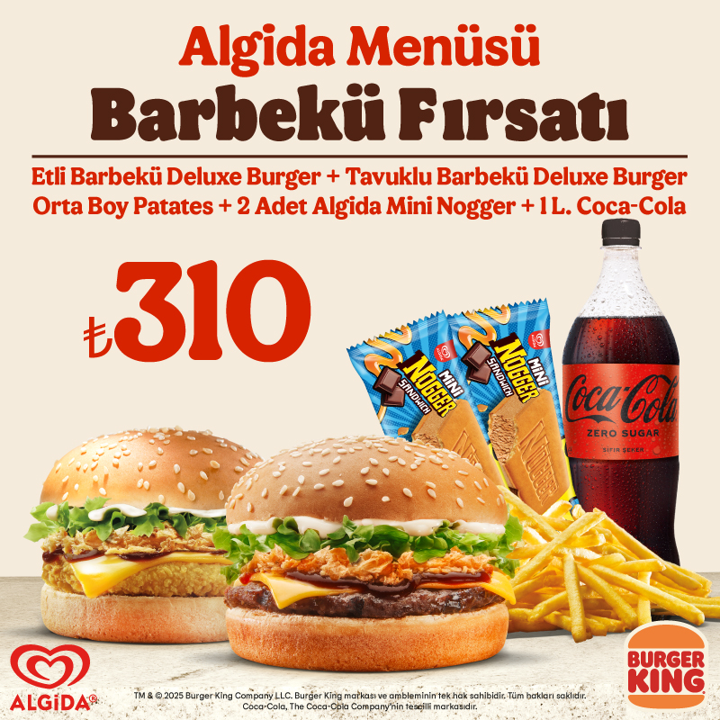 Algida Menüsü Barbekü Fırsatı