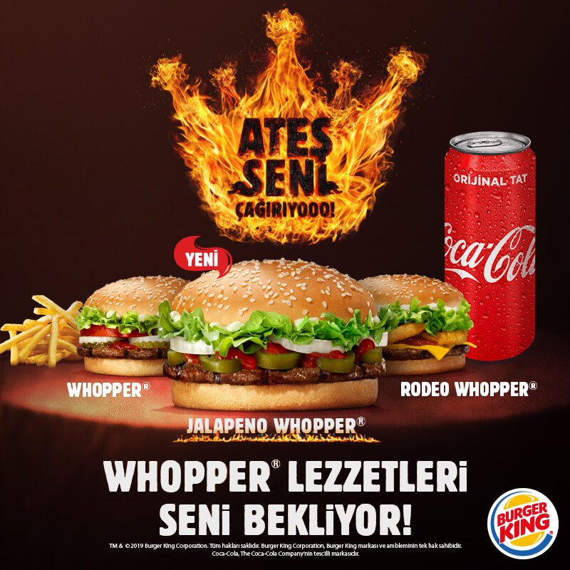 burger king sos cesitleri