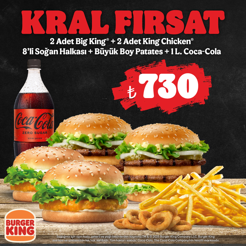 Burger King®’den Kral Fırsat!