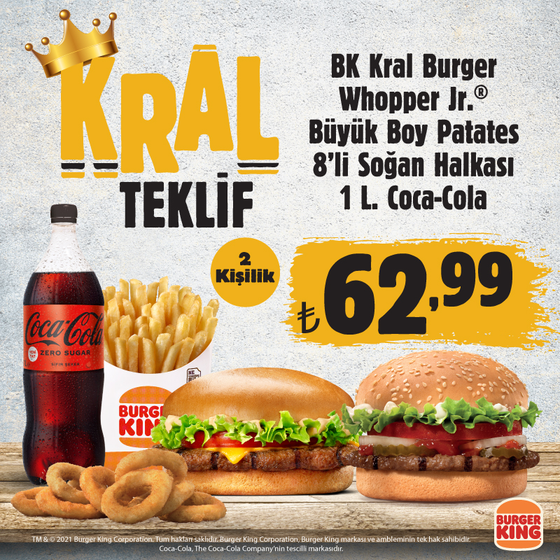Burger King Den Kral Teklif Kampanyalar Burger King