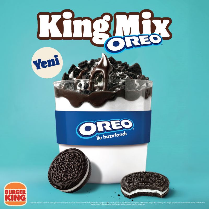 Favori lezzet King Mix şimdi Oreo ile buluştu!