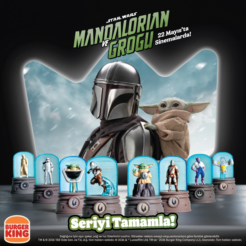 Mandalorian ve Grogu macerası Burger King®’de!