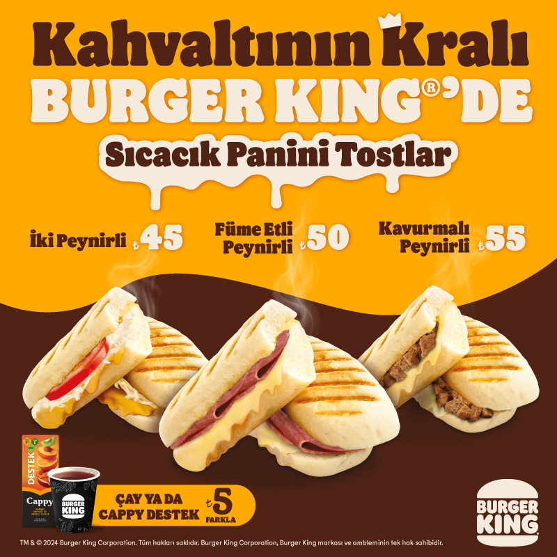 Meşhur Burger King<sup>®</sup> Tostları 