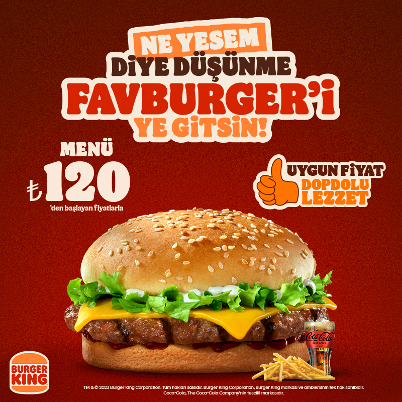 Ne Yesem Diye Düşünme! Favburger’i ye gitsin!
