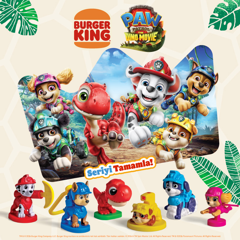 Paw Patrol Heyecanı Şimdi Burger King®’de!
