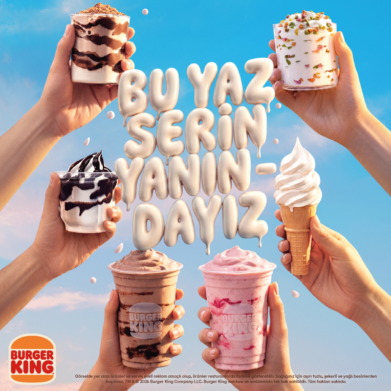 Yaklaş, Burger King®’de dondurma sezonu başladı!