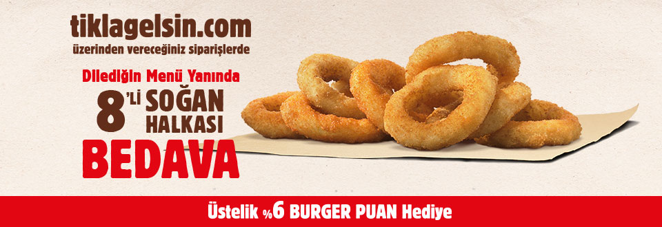 Tıkla Gelsin Hamburger (Burger) Sipariş Burger King®